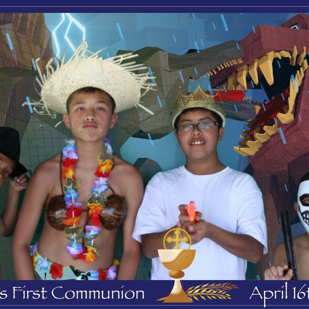 Trifecta DJ - Snapstation Events My son and his friends having fun w dinosaurs. - Photo Booth Rentals Near Me Trifecta DJ - Snapstation Events My son and his friends having fun w dinosaurs. - Photo Booth Rentals Near Me