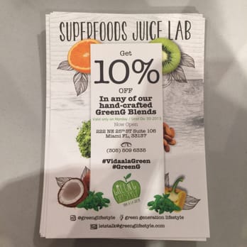 Green G - Superfood! - Juice Bars & Smoothies Near Me - Miami, Florida