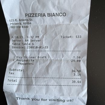Pizzeria Bianco - Bill - Pizza Near Me - Phoenix, Arizona Pizzeria Bianco - Bill - Pizza Near Me - Phoenix, Arizona