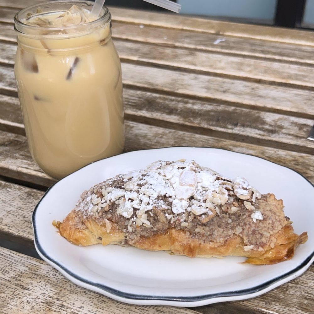 Zaca Cafe - Almond Croissant Oat cortado - Coffee & Tea Near Me - Brooklyn, New York Zaca Cafe - Almond Croissant Oat cortado - Coffee & Tea Near Me - Brooklyn, New York