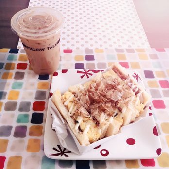 Pillow Talk Cafe Pasadena - Okonomiyaki sandwich + honey lavender latte - Coffee & Tea Near Me - Pasadena, California Pillow Talk Cafe Pasadena - Okonomiyaki sandwich + honey lavender latte - Coffee & Tea Near Me - Pasadena, California
