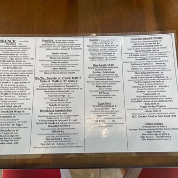 Cafe Ez - Menu - Breakfast & Brunch Near Me - Elkridge, Maryland Cafe Ez - Menu - Breakfast & Brunch Near Me - Elkridge, Maryland