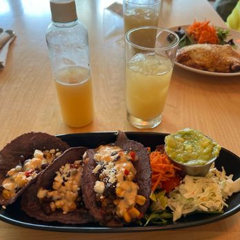 Pure & Natural - Pure Honey Lemon Ginger juice and Black Bean Pure Tacos - Salad Near Me - Miramar, Puerto Rico Pure & Natural - Pure Honey Lemon Ginger juice and Black Bean Pure Tacos - Salad Near Me - Miramar, Puerto Rico