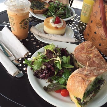 Urth Caffé-Pasadena - Chicken Pesto sandwich, cheesecake, thai red tea, and my sisters quiche - Cafes Near Me - Pasadena, California Urth Caffé-Pasadena - Chicken Pesto sandwich, cheesecake, thai red tea, and my sisters quiche - Cafes Near Me - Pasadena, California