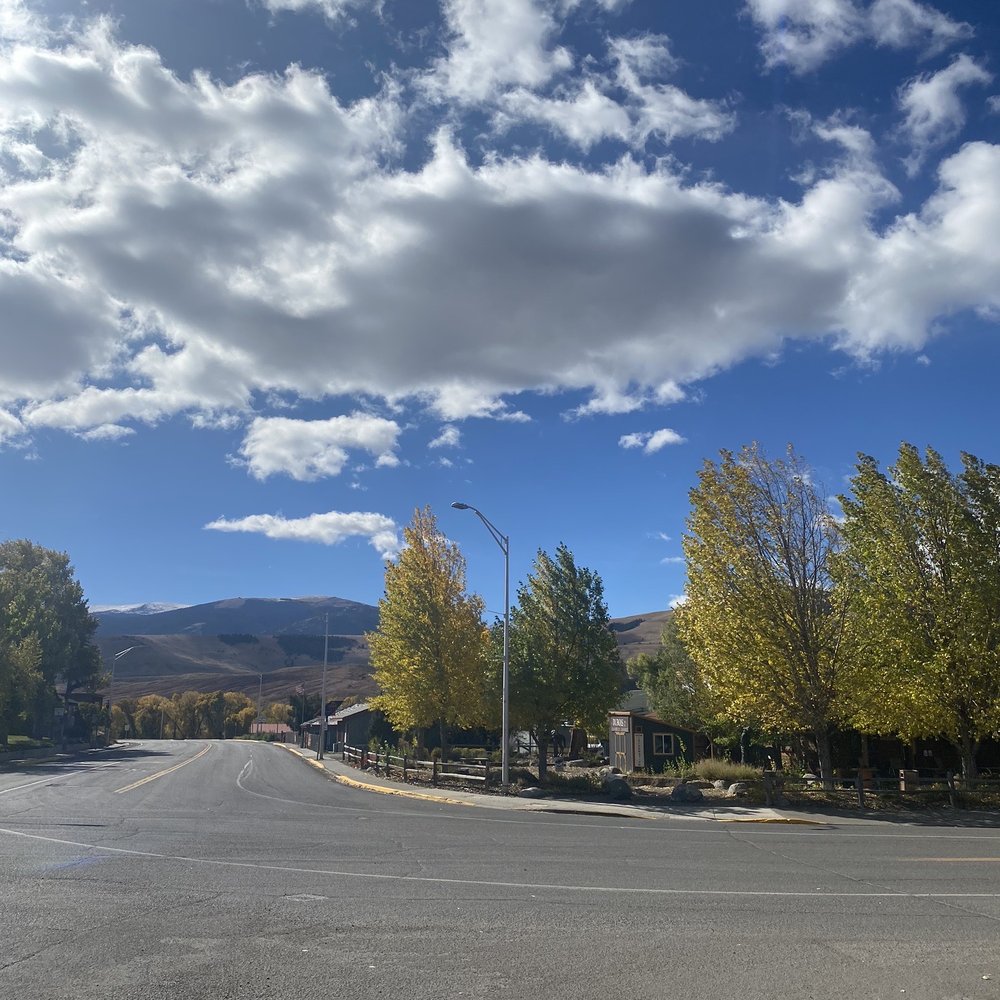 The Perch Coffee House - Main Street downtown location - blue sky as far as the eye  can see - Coffee & Tea Near Me - Dubois, Wyoming
