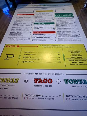 Menu photo 1 Pancho Poncho Denver, CO Menu photo 1 Pancho Poncho Denver, CO