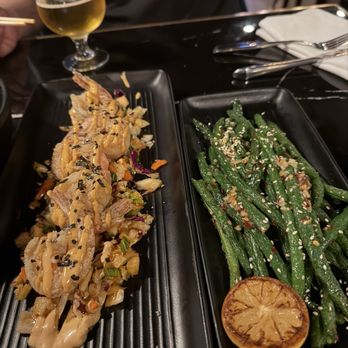 Benny and Mary's - Yum yum shrimp and blistered green beans - New American Near Me - Irvine, California