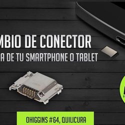 Servicio tecnico baruc - Cambio de conector y/o entrada de carga de tu telefono o tablet desde los $12.000.-