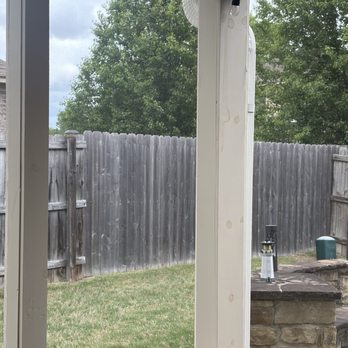 Peaceful Settings - See the knots on the wood? They ALL show thru and look horrid. This is the worst by far. Obviously NOT primed at all. - Patio Coverings Near Me - Germantown, Tennessee Peaceful Settings - See the knots on the wood? They ALL show thru and look horrid. This is the worst by far. Obviously NOT primed at all. - Patio Coverings Near Me - Germantown, Tennessee