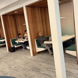 Campbell Library - Benches and quiet spaces. People will be clamoring over these.