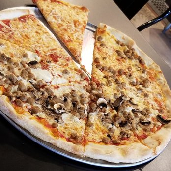 Slice City Pizza - Large sausage and mushroom. With 1/4 cheese only for my little picky eater. - Pizza Near Me - Fort Worth, Texas Slice City Pizza - Large sausage and mushroom. With 1/4 cheese only for my little picky eater. - Pizza Near Me - Fort Worth, Texas