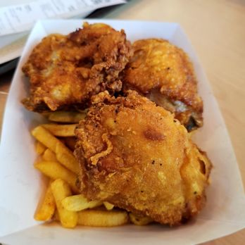 Crown Fried Chicken - Fried chicken with fries - Chicken Wings Near Me - Kissimmee, Florida