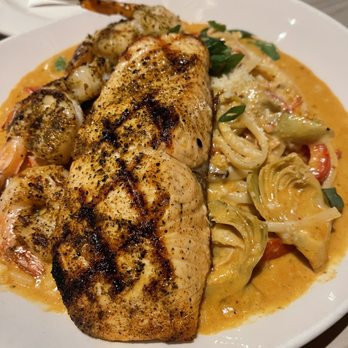 Bonefish Grill - Pasta with salmon and shrimp. Sooo good! - Seafood Near Me - Brentwood, Missouri Bonefish Grill - Pasta with salmon and shrimp. Sooo good! - Seafood Near Me - Brentwood, Missouri