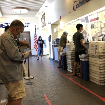 US Post Office - COVID-19 sign of the time - Post Offices Near Me - San Gabriel, California