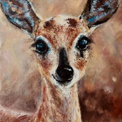 Art Creatures Angelina's Art Studio - Deer painting by Angelina Rejino
