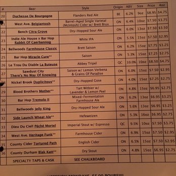 Bar Hop - Menu - Pubs Near Me - Toronto, Ontario