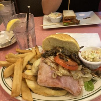 Jackson Hole - Jackson's fully loaded Swiss burger with ham everything - Burgers Near Me - East Elmhurst, New York