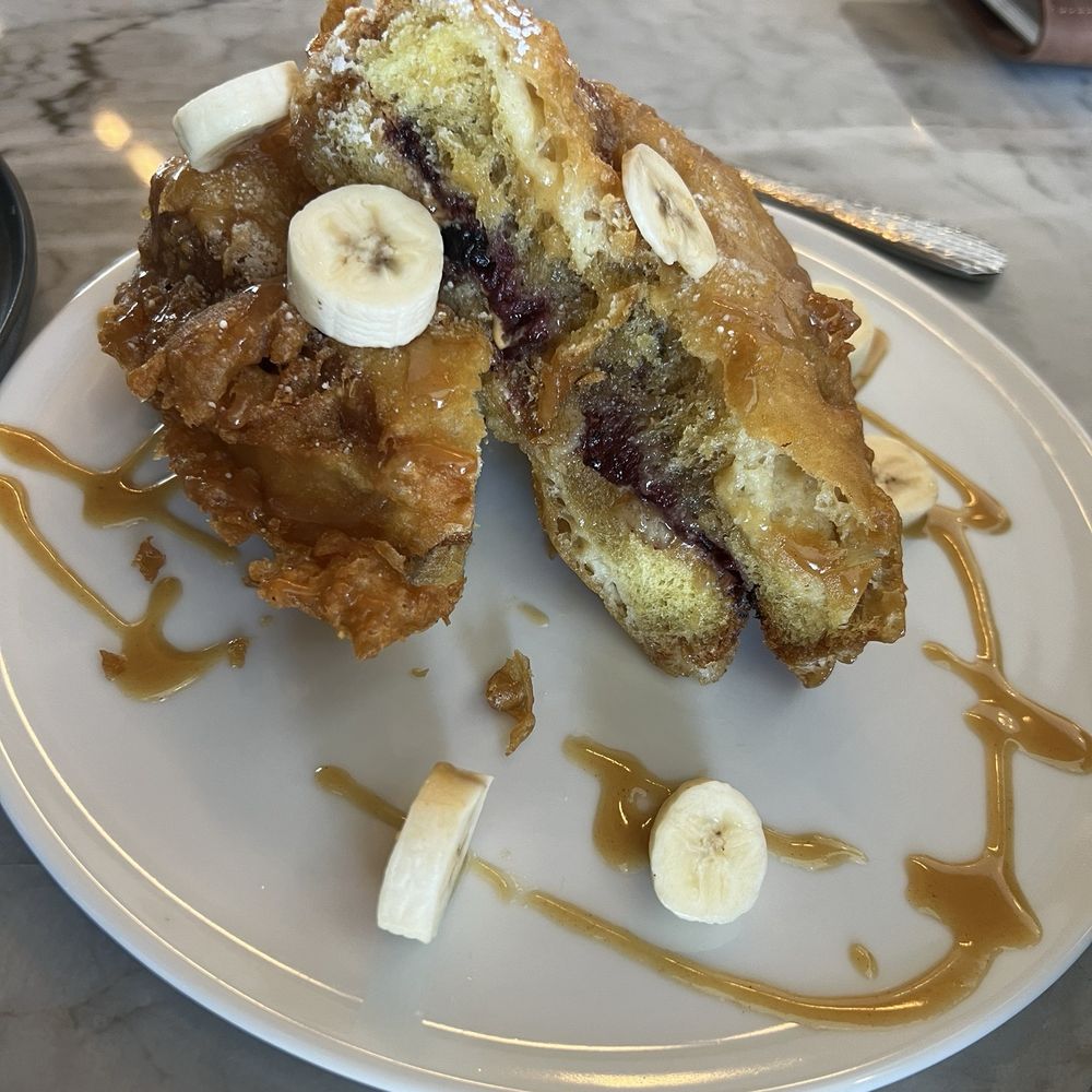 Copper & Sage - PB&J French toast it's good but order side of syrup. Hubby enjoyed. - Cocktail Bars Near Me - Goodyear, Arizona