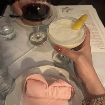 Lala - Glass of cabernet and a stiletto martini - Bars Near Me - San Diego, California