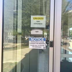 Harris County District Clerk - One of the multiple entrances to get to security screening for jury duty