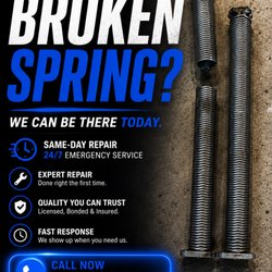 TTT Garage Door Service & Repair - Broken springs