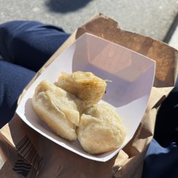 Chives bao, pork bao, chicken + cilantro bao Chives bao, pork bao, chicken + cilantro bao