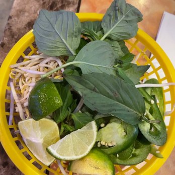 Pho Orchid - Small Basket of Limes, Jalapeños, Mint Leaves, & Mung Bean Sprouts for the Pho Dishes - Vietnamese Near Me - Metairie, Louisiana Pho Orchid - Small Basket of Limes, Jalapeños, Mint Leaves, & Mung Bean Sprouts for the Pho Dishes - Vietnamese Near Me - Metairie, Louisiana