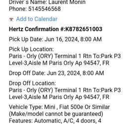 Hertz Paris Orly Airport