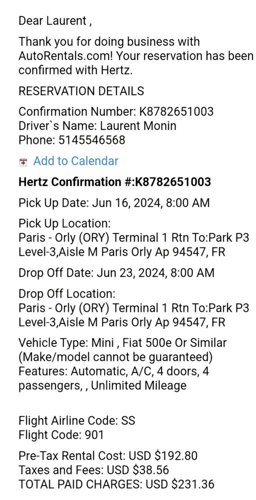 HERTZ PARIS ORLY AIRPORT Updated June 2024 West Terminal, Paris