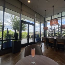 Denim & Oak Riverfront Restaurant - View from inside