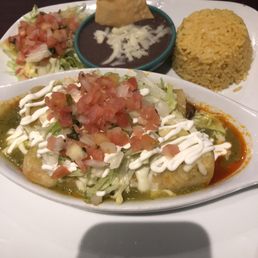 Chicken Enchiladas with green sauce
