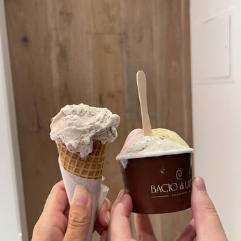 Bacio di Latte - sweet cream with nutella - Gelato Near Me - Marina del Rey, California