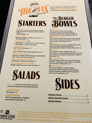 Menu photo 7 The Fix Burger Bar Marlborough, MA Menu photo 7 The Fix Burger Bar Marlborough, MA