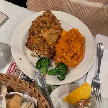 Blue Point Grill - Pistachio Crusted & Parmesan Crusted Trout - Seafood Near Me - Princeton, New Jersey Blue Point Grill - Pistachio Crusted & Parmesan Crusted Trout - Seafood Near Me - Princeton, New Jersey
