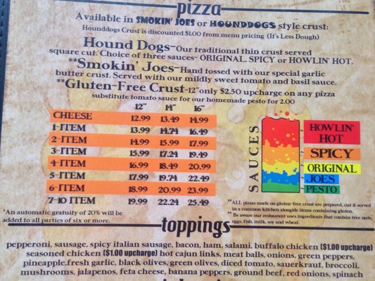 Menu photo 6 Hounddog's Three Degree Pizza Columbus, OH