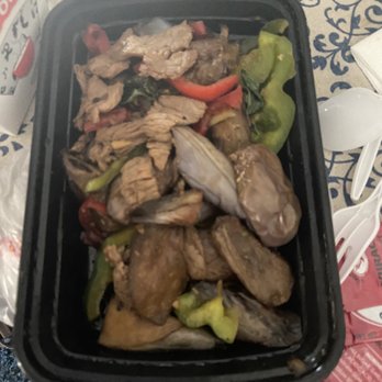 Nine & Nine Thai Kitchen - Eggplant basil with tons of veggies and beef! - Thai Near Me - Pasadena, California