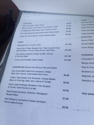 Menu photo 2 Chalk Bar and Grill Manchester, XGM