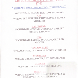 Herb's Place - Menu