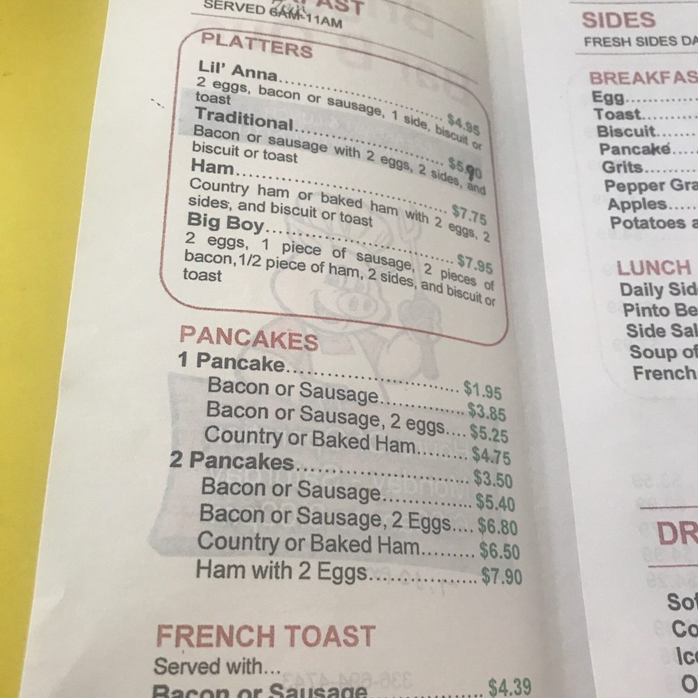 Briggs Bar-B-Que - Breakfast served 7:00-11:00. - Barbeque Near Me - Yanceyville, North Carolina