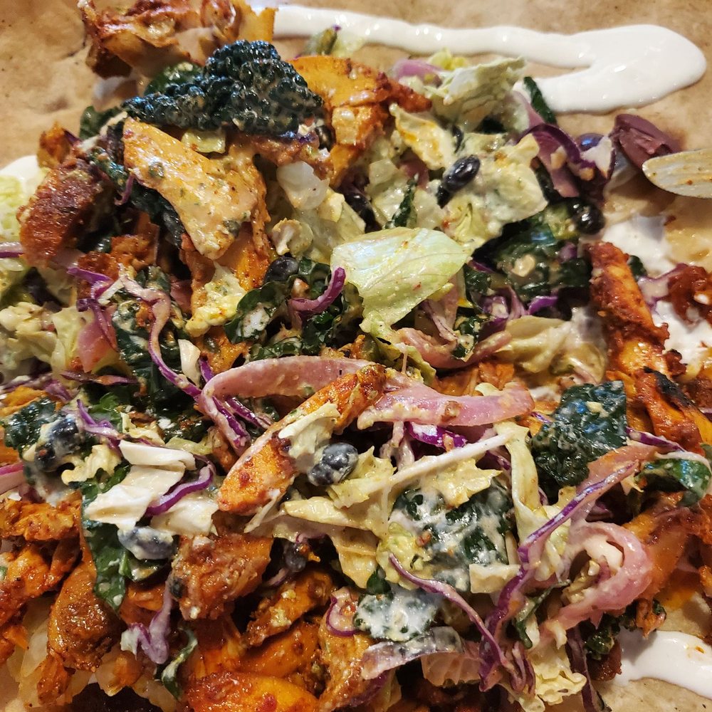 Barrio - Taco Salad (after tossing) - Mexican Near Me - Chicago, Illinois Barrio - Taco Salad (after tossing) - Mexican Near Me - Chicago, Illinois