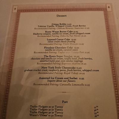 Menu photo 3 Roots Steakhouse Darien, CT Menu photo 3 Roots Steakhouse Darien, CT