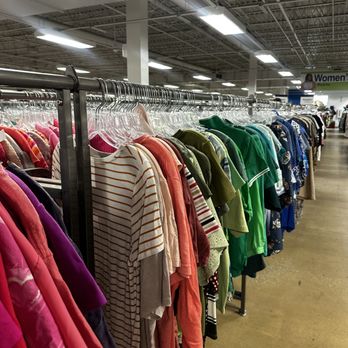 Goodwill Industries of Monocacy - very organized racks in order of color - Thrift Stores Near Me - Westminster, Maryland Goodwill Industries of Monocacy - very organized racks in order of color - Thrift Stores Near Me - Westminster, Maryland