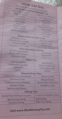 Menu photo 6 Blue Monkey Tea - Pittsburgh Pittsburgh, PA Menu photo 6 Blue Monkey Tea - Pittsburgh Pittsburgh, PA
