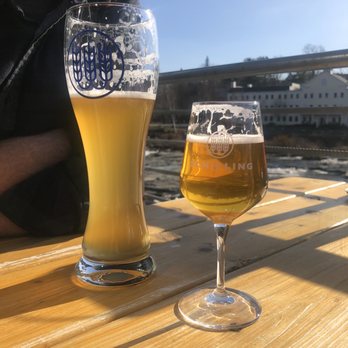 Schilling Beer - Outside table right by the river - Pizza Near Me - Littleton, New Hampshire Schilling Beer - Outside table right by the river - Pizza Near Me - Littleton, New Hampshire