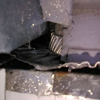 Advantage Construction - Hole in siding left by Advantage #5 - Roofing Near Me - East Bethel, Minnesota