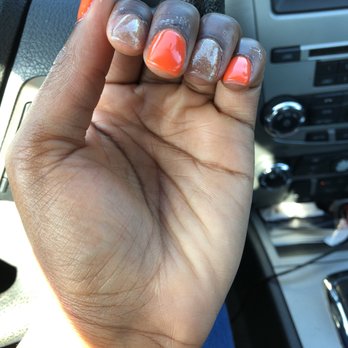 LP Nails - Not neat and even - Nail Salons Near Me - Lithia Springs, Georgia