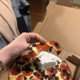 Gluten free pizza and Antipasto Salad Gluten free pizza and Antipasto Salad