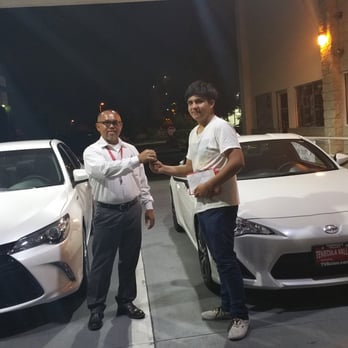 Temecula Valley Toyota - My brother getting the keys of his new Camry. And that is my new Scion FR-S. - Car Dealers Near Me - Temecula, California