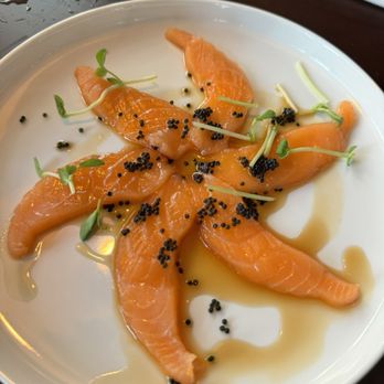 Woo Bar & Kitchen - Salmon Carpaccio - Asian Fusion Near Me - Seattle, Washington Woo Bar & Kitchen - Salmon Carpaccio - Asian Fusion Near Me - Seattle, Washington
