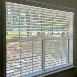 Budget Blinds of Beaufort - These blinds bring a clean, timeless look to this space while offering the flexibility to control natural light & privacy throughout the day